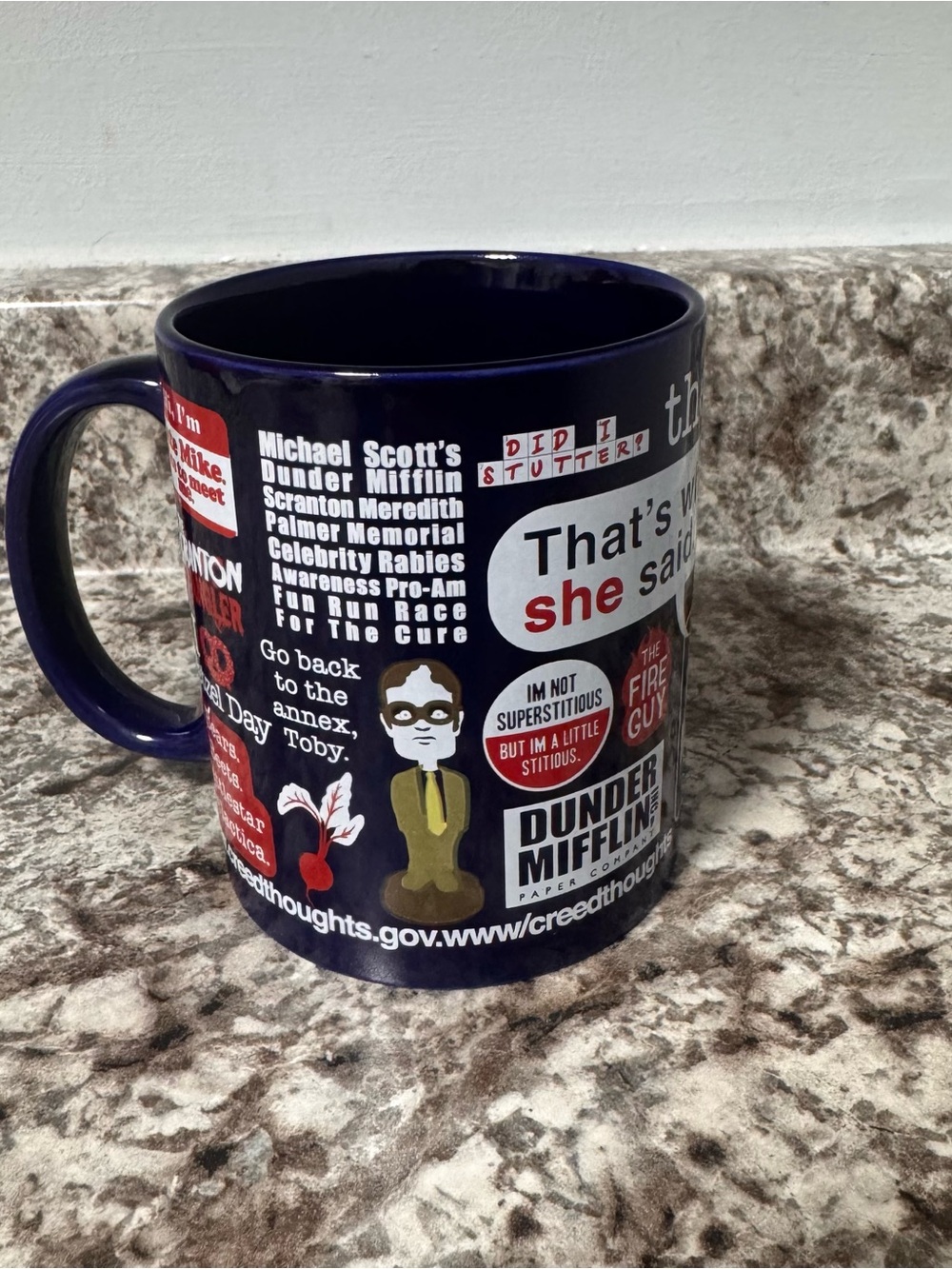 NBC’s The Office Navy Blue Ceramic Mug